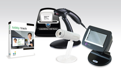 IN-A-BOX, SECURITY, REGISTERS VISITOR BADGES, AND SEE VISITOR REPORTS